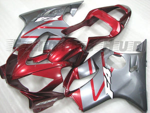 RED SILVER FAIRING KIT FOR HONDA CBR600F F4I 2001 2002 2003