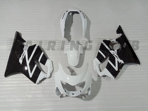 WHITE BLACK FAIRING KIT FOR HONDA CBR600F F4 1999-2000