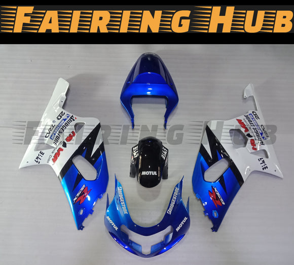 BLUE FAIRING KIT FOR SUZUKI GSXR600 GSXR750 2000-2003