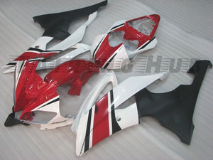 WHITE RED FAIRING KIT FOR YAMAHA R6 2008-2016