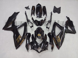 BLACK FAIRING KIT FOR SUZUKI GSXR600 GSXR750 2008-2010