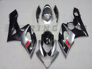 SILVER BLACK FAIRING KIT FOR SUZUKI GSXR1000 2005-2006