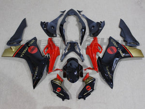 BLACK RED FAIRING KIT FOR HONDA CBR600F 2011-2013