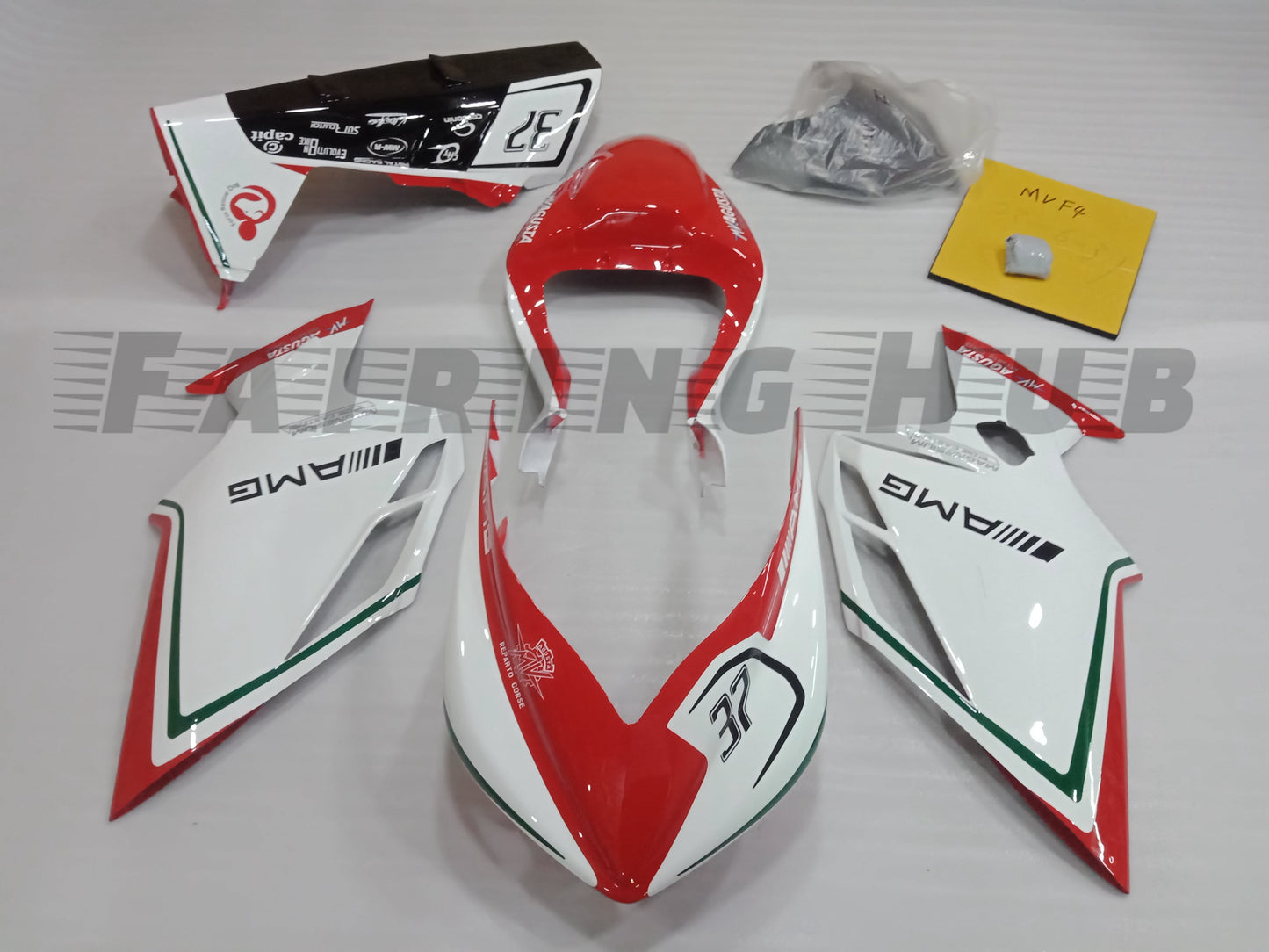 RED FIBERGLASS RACE FAIRING KIT FOR MV AGUSTA F4 1999-2009