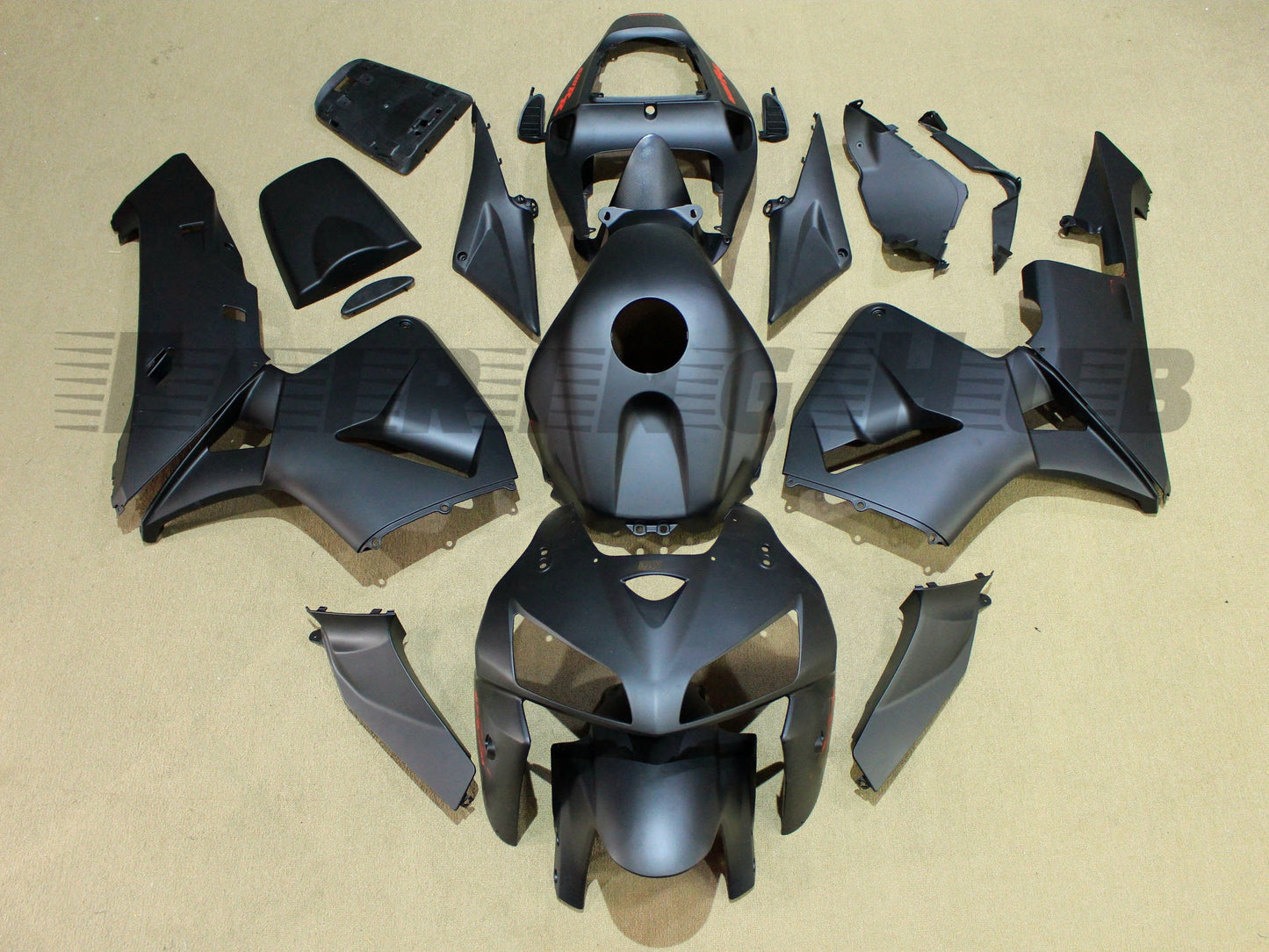 MATT BLACK FAIRING KIT FOR HONDA CBR600RR F5 2005-2006