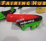 GREEN RED FIBERGLASS RACE FAIRING KIT FOR KAWASAKI ZX-10R 2011-2015