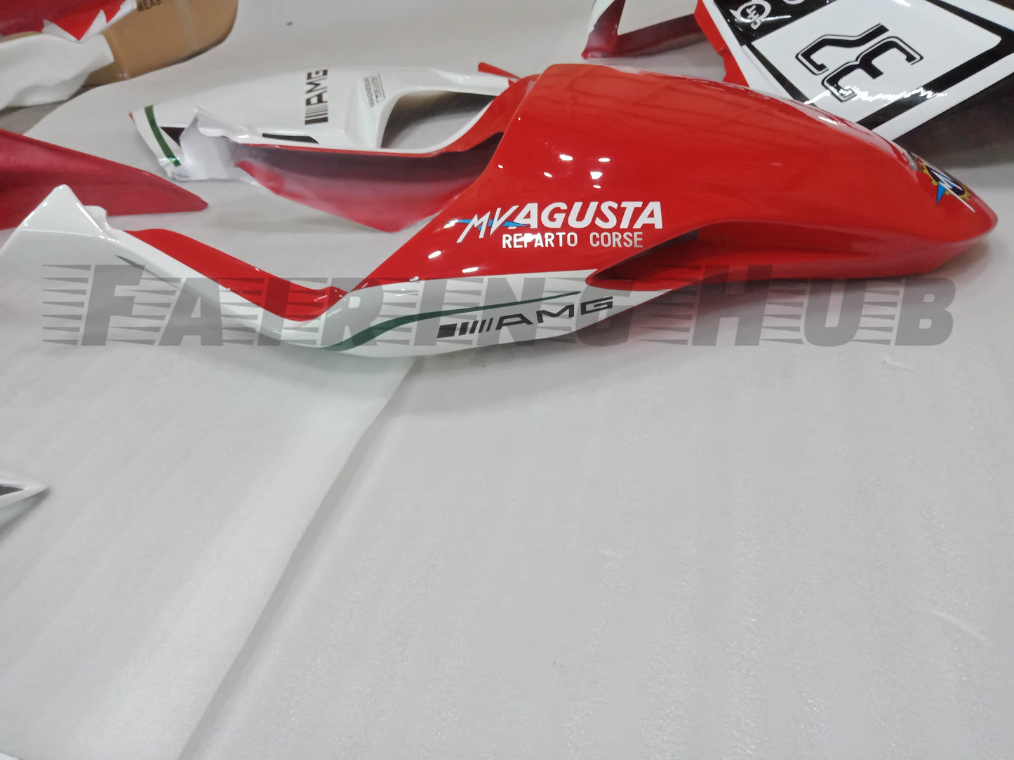 RED FIBERGLASS RACE FAIRING KIT FOR MV AGUSTA F4 1999-2009