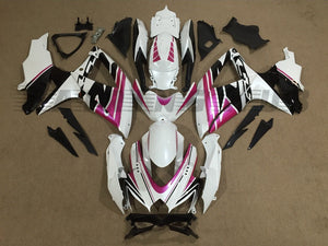 WHITE PINK FAIRING KIT FOR SUZUKI GSXR600 GSXR750 2008-2010