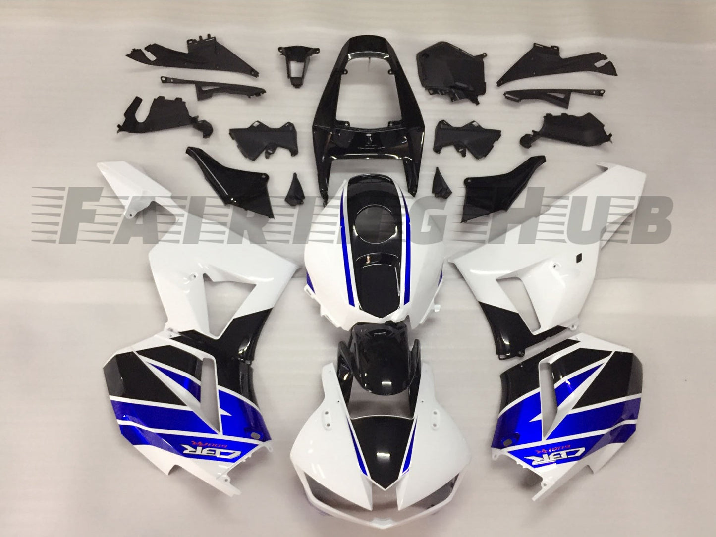 BLUE WHITE FAIRING KIT FOR HONDA CBR600RR F5 2013-2023