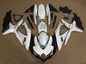 WHITE FAIRING KIT FOR SUZUKI GSXR600 GSXR750 2008-2010