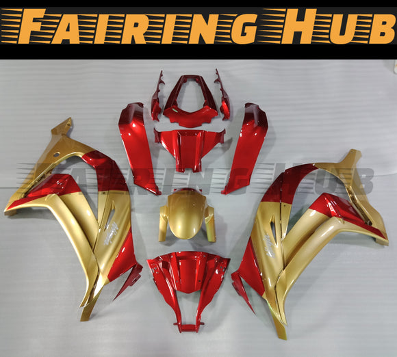 RED GOLD FAIRING KIT FOR KAWASAKI ZX-10R 2011-2015