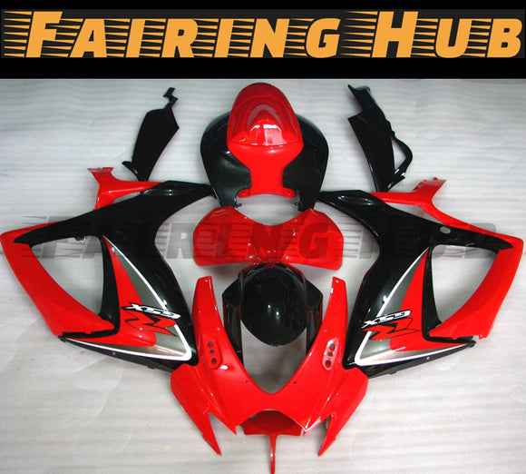 RED FAIRING KIT FOR SUZUKI GSXR600 GSXR750 2006-2007