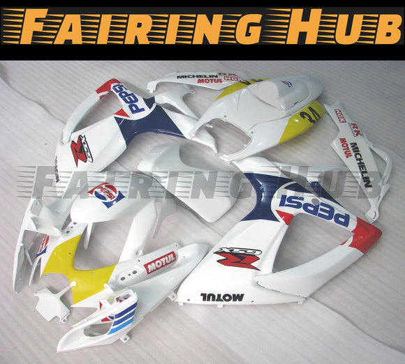 WHITE FAIRING KIT FOR SUZUKI GSXR600 GSXR750 2006-2007