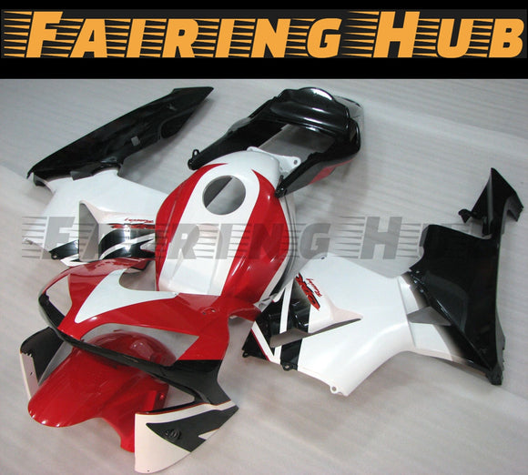 RED WHITE FAIRING KIT FOR HONDA CBR600RR F5 2003 2004