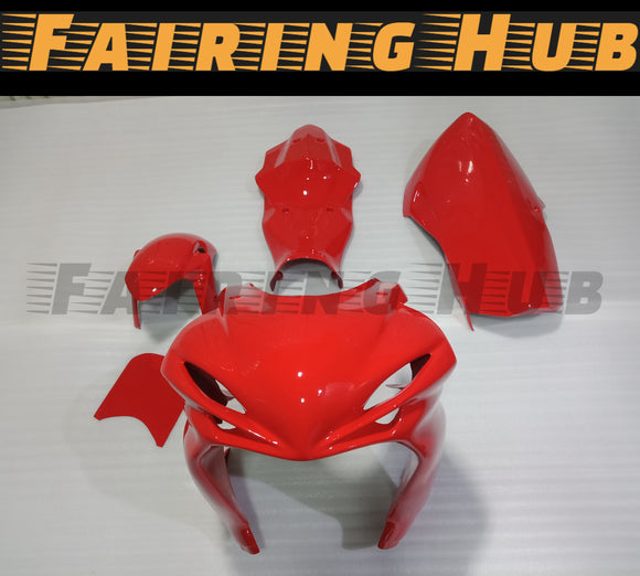 RED FIBERGLASS RACE FAIRING KIT FOR SUZUKI GSXR600 GSXR750 2011-2020