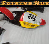 RED YELLOW FIBERGLASS RACE FAIRING KIT FOR SUZUKI GSXR1000 2009-2016