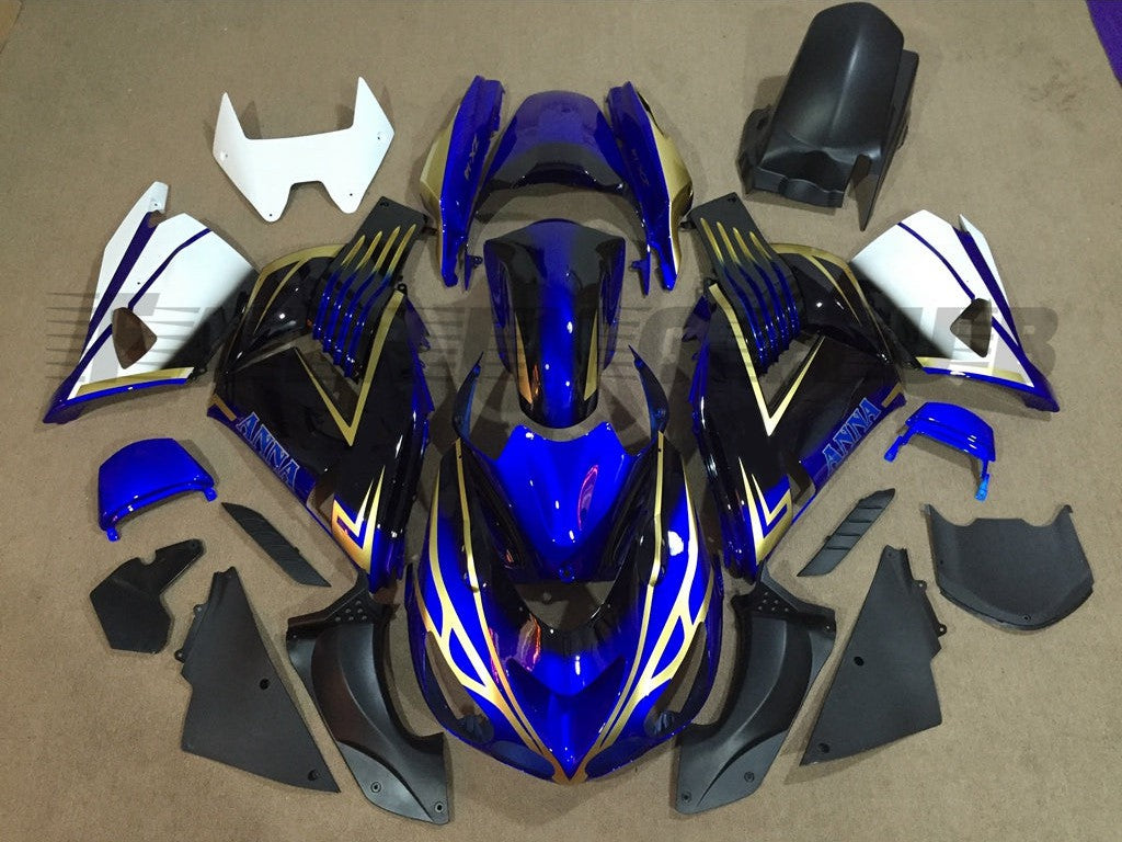 BLUE FAIRING KIT FOR KAWASAKI ZX-14R 2006-2011