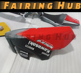 BLACK RED FIBERGLASS RACE FAIRING KIT FOR KAWASAKI ZX-10R 2011-2015