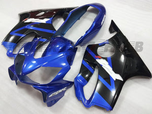 BLUE BLACK FAIRING KIT FOR HONDA CBR600F F4I 2004-2007