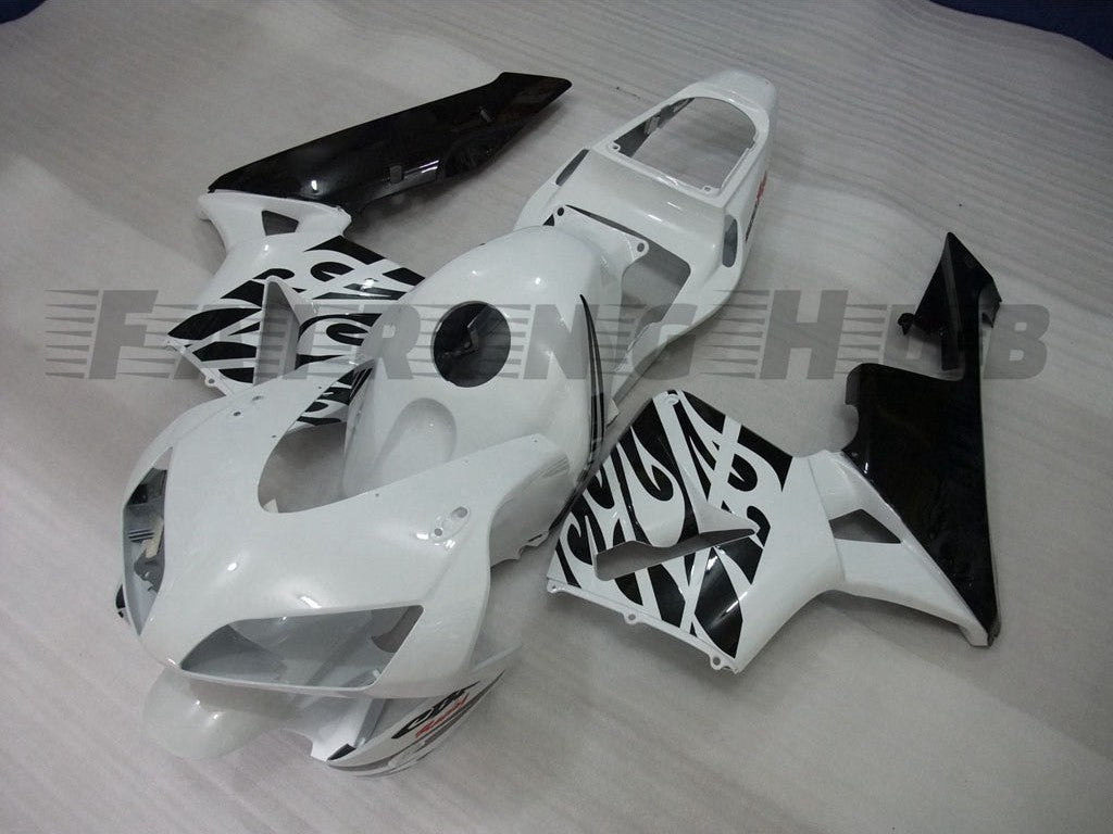 WHITE FAIRING KIT FOR HONDA CBR600RR F5 2003 2004