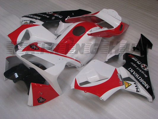 RED WHITE FAIRING KIT FOR HONDA CBR600RR F5 2003 2004