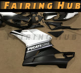 BLACK WHITE FAIRING KIT FOR DUCATI 848 1098 1198 2007-2012