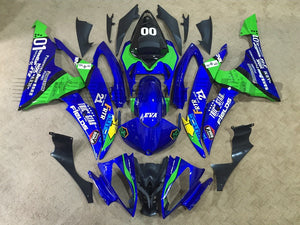 BLUE GREEN FAIRING KIT FOR YAMAHA R6 2008-2016