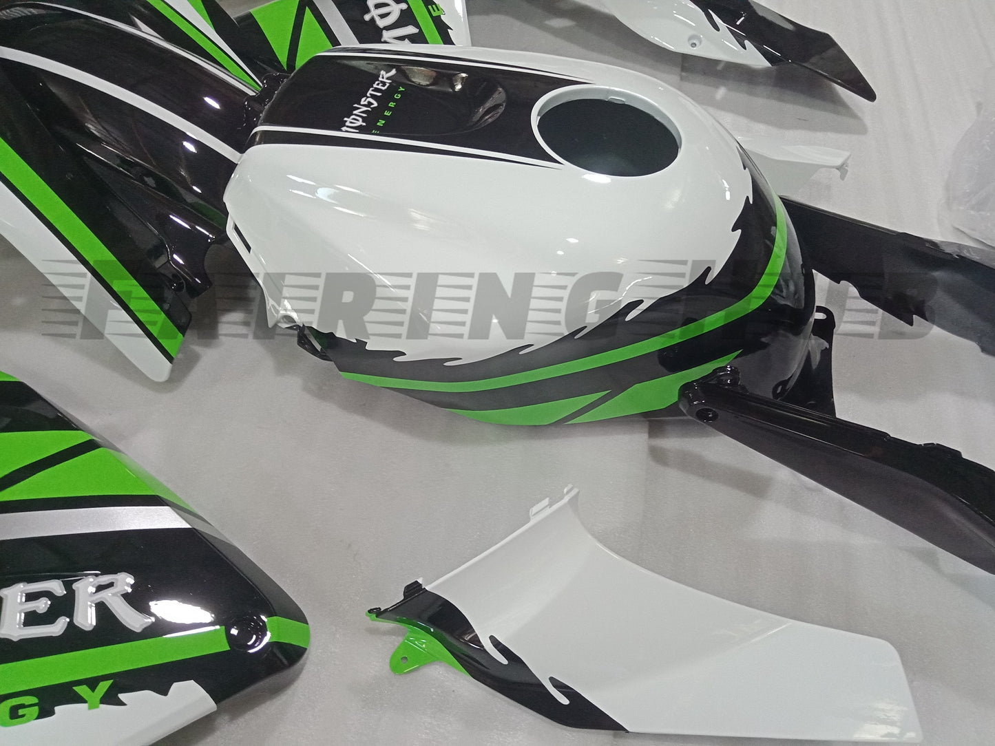 GREEN BLACK FAIRING KIT FOR HONDA CBR600RR F5 2003 2004