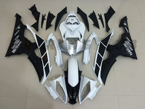 BLACK WHITE FAIRING KIT FOR YAMAHA R6 2008-2016