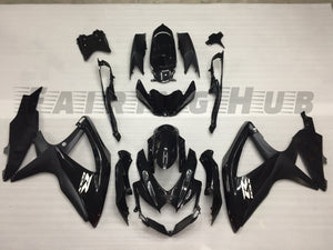 BLACK FAIRING KIT FOR SUZUKI GSXR600 GSXR750 2008-2010