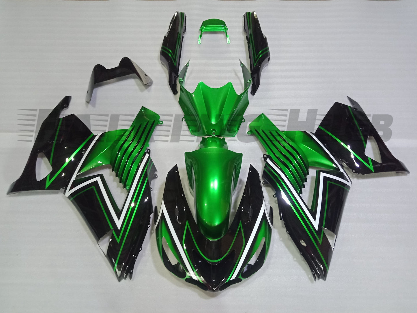 GREEN FAIRING KIT FOR KAWASAKI ZX-14R 2006-2011