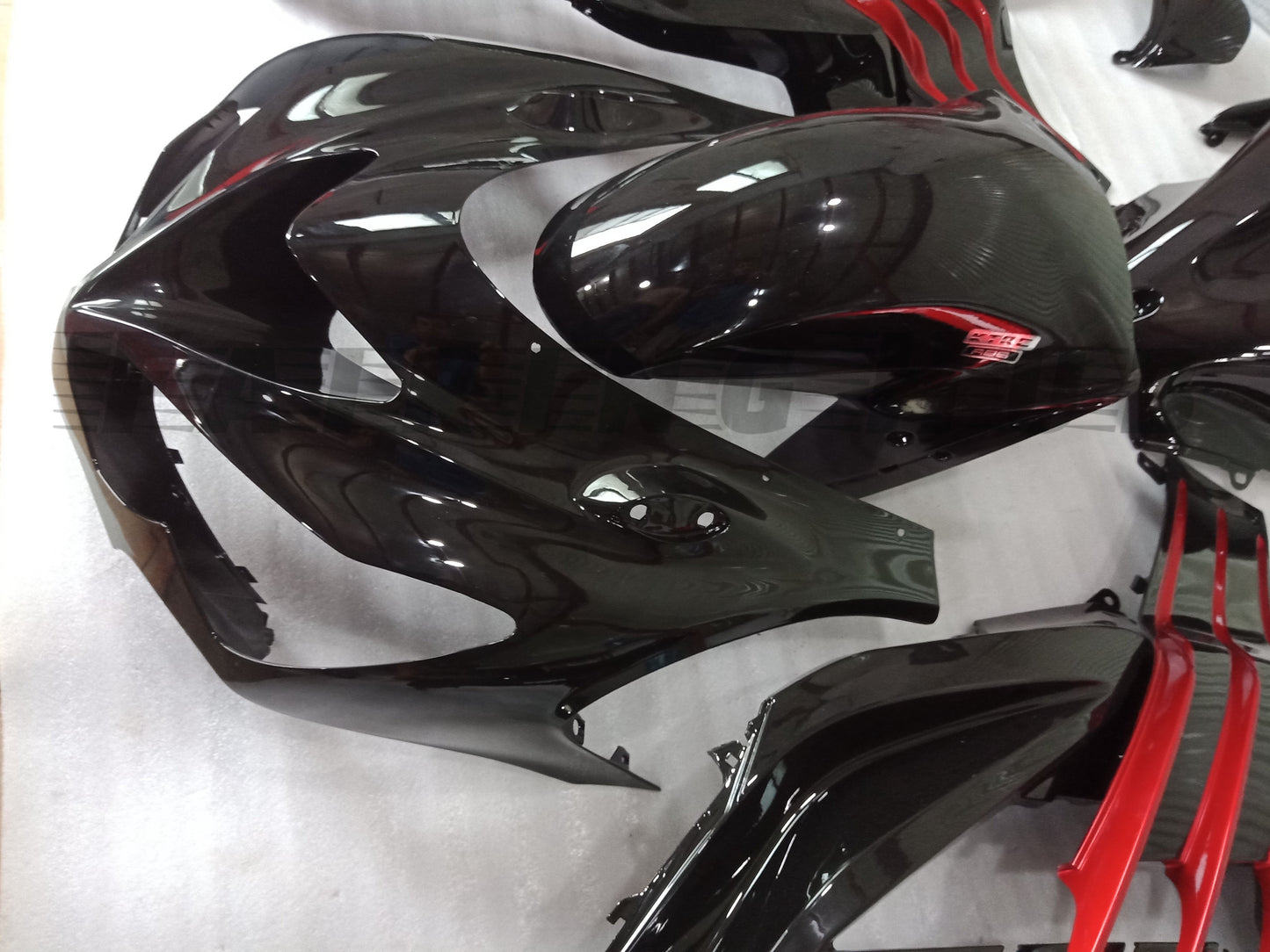 BLACK RED FAIRING KIT FOR KAWASAKI ZX-14R 2012-2023