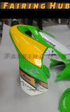 GREEN YELLOW FIBERGLASS RACE FAIRING KIT FOR KAWASAKI ZX-10R 2004-2005