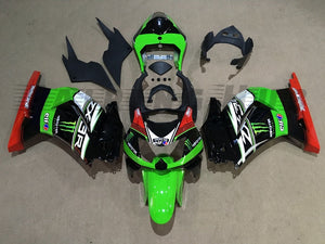 GREEN BLACK FAIRING KIT FOR KAWASAKI NINJA 250 EX250 2007-2013