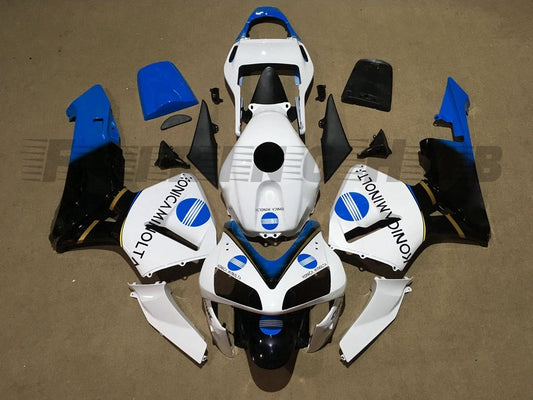 BLUE WHITE FAIRING KIT FOR HONDA CBR600RR F5 2003-2004