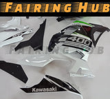 BLACK WHITE FAIRING KIT FOR KAWASAKI NINJA 400 2018-2023