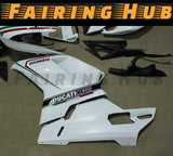 WHITE FAIRING KIT FOR DUCATI 848 1098 1198 2007-2012
