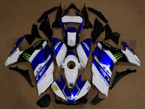 BLUE WHITE FAIRING KIT FOR YAMAHA R3 2015-2018