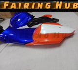BLUE ORANGE FIBERGLASS RACE FAIRING KIT FOR SUZUKI GSXR600 GSXR750 2008-2010