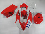 RED FIBERGLASS RACE FAIRING KIT FOR KAWASAKI ZX-6R 2007-2008